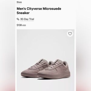 lululemon athletica Men's Cityverse Microsuede Sneakers - gray